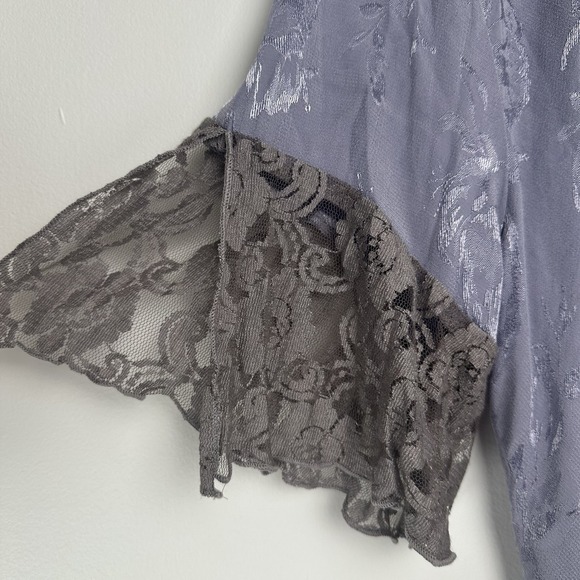 Spencer Alexis Vintage Top Size 16 Purple Floral Lace Y2K Fairy Whimsical - Picture 4 of 10